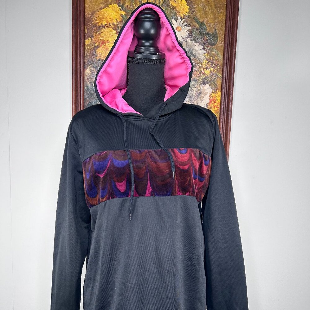 Technical Knockout Capella USA Hooded Sweatshirt Women's Large Black NWT